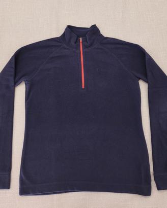 Maglia pile tg 14 anni S viola dettaglio strass 