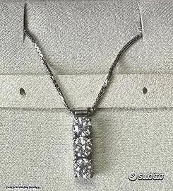 COLLANA TRILOGY ORO 18kt. CON DIAMANTI NATURALI