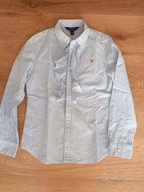 Camicia a righe bianca e azzurra POLO RALPH LAUREN