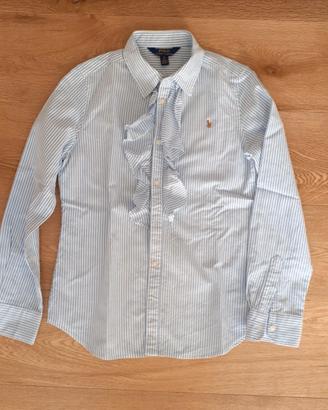 Camicia a righe bianca e azzurra POLO RALPH LAUREN