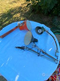 Lotto 3 Lampade Vintage da Scrivania '60/'70
