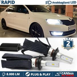 Kit Lampadine LED H7 per Skoda RAPID Luce Bianca