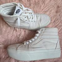 Scarpe platform bianche Vans