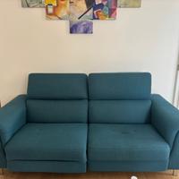 Divano 2 posti con recliner elettrico