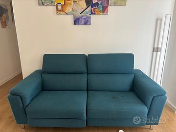 Divano 2 posti con recliner elettrico
