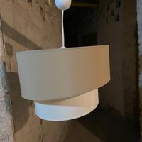 Lampadario in tela doppio sbieco