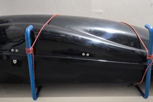 BAULE BOX DA TETTO PER AUTO  ATTACO CANALINA A T