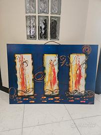 Quadro etnico in legno 97x67