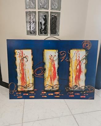 Quadro etnico in legno 97x67