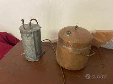 Alambicco distillatore antico in rame