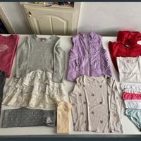 Set 14 capi abbigliamento bambina ottimi 5/6 anni