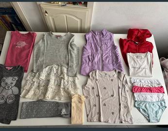 Set 14 capi abbigliamento bambina ottimi 5/6 anni