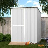 Casetta giardino in Acciaio 1.55x175cm bianco