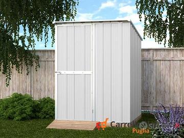 Casetta giardino in Acciaio 1.55x175cm bianco