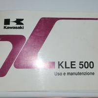 Libretto uso e manutenzione Kawasaki 500 KLE