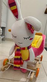 Dondolo in legno, per bambini 6 mesi a 30 kg