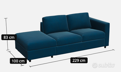 divano 3 posti ikea vimle