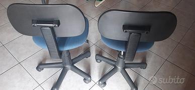 coppia di sedie da ufficio 