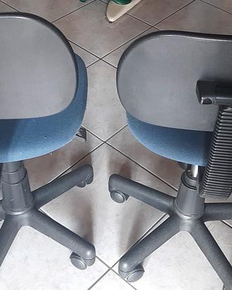 coppia di sedie da ufficio 