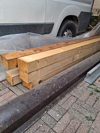 Travi in legno lisce