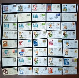 Italia FDC grande lotto di N. 40 Buste Filateliche