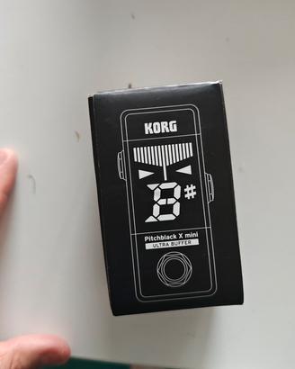 Korg pitch Black x mini ultra buffer accordatore