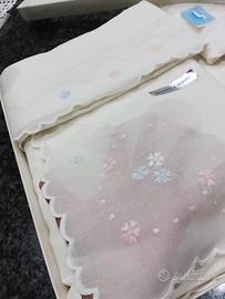 quattro lenzuola di puro lino ricamate 