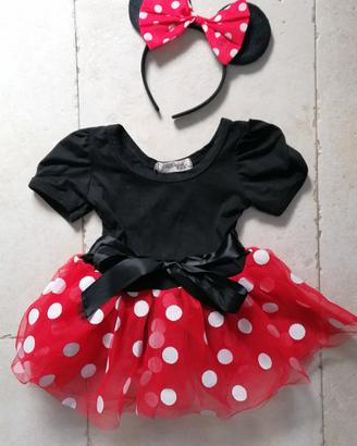 costume carnevale Minnie 3-6 mesi