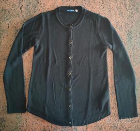 Golfino cotone nero bambina 10 anni