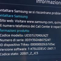 Televisore Samsung 55' 4K UHD