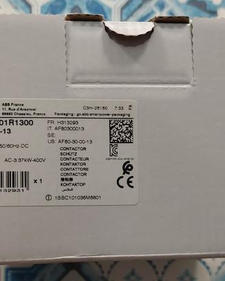 Contattore ABB 125A 3,37 Kw