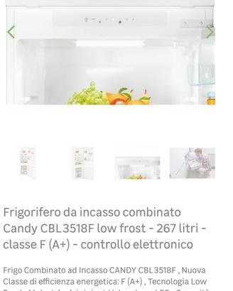 Frigo da incasso candy 267 litri