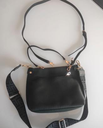 Borsa verde in Pelle