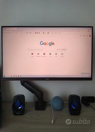 Monitor PC Aoc, 1440p, 27", 144 Hz, 1 Ms, HUb Usb