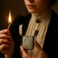 Antico vesta case argento fine 800 primo 900