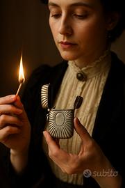 Antico vesta case argento fine 800 primo 900