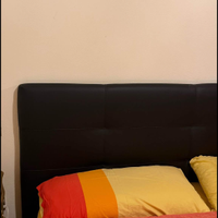 Letto matrimoniale nero contenitore