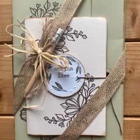 Set cartoleria artigianale: taccuino + quaderno