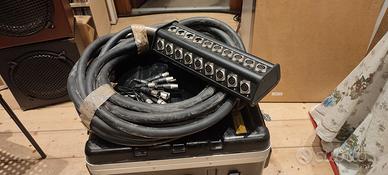 Frusta microfonica multicanale 24 in 4 out 15m