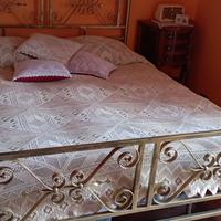 letto matrimoniale in ferro batturo
