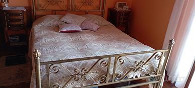 letto matrimoniale in ferro batturo