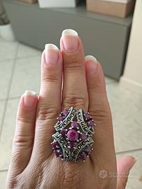 anello vintage bigiotteria di lusso 