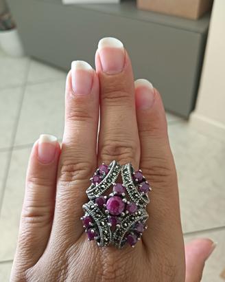 anello vintage bigiotteria di lusso 