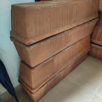 lotto 4 grandi fioriere in terracotta