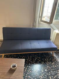 Divano-letto blu