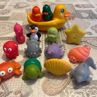 Giochi per bagno più rete porta giochi in omaggio