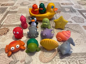 Giochi per bagno più rete porta giochi in omaggio