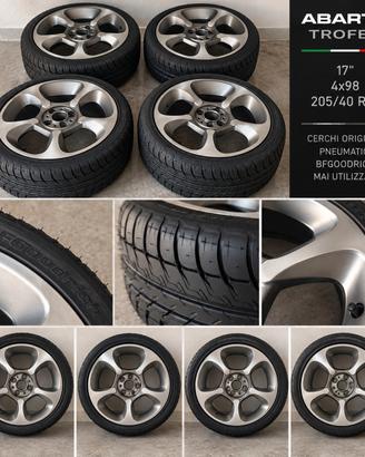Cerchi Abarth modello Trofeo nuovi + pneumatici