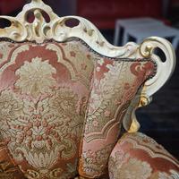 Divano Antico Rosa Antico e Panna