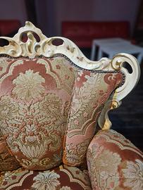 Divano Antico Rosa Antico e Panna